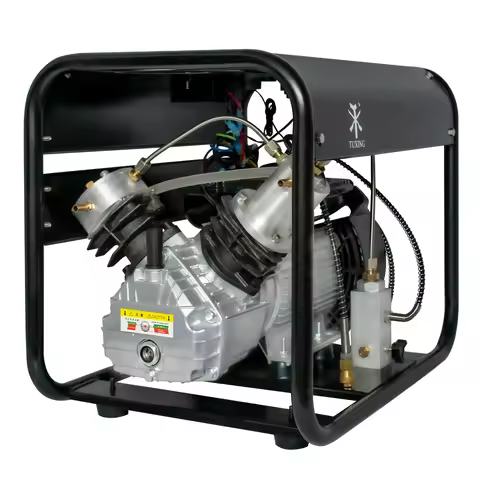 TUXING 300Bar PCP Air Compressor 4500Psi High Pressure Compressor Scuba Diving Compressor 6.8L Tank 