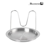 Mini Pot Lid Holder Stainless Steel Kitchen Storage Rack Spoon Fork Foldable Pot Cover Stand Cooking