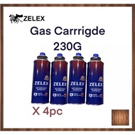 TKTT Korea 4 Cans Zelex Liquefied Butane Gas Cartridge Gas Bottle Gas Torch Gas Tin Gas Steamboat Ga