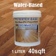 ( 1 LITER ) CLEAR COAT 383 MATT PU COAT WATER-BASED POLYURETHANE PU EXTERIOR AND INTERIOR