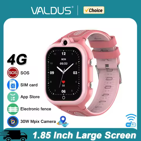VALDUS 2025 New DF91 Kids Watch 8GB Memory WIFI GPS SOS SIM Card With 30W Camera App Store Video Cal