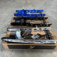 Y15 Y16 LC135 King Drag swing arm +2inch +3inchi CNC heavy duty siap bush Kingdrag swingarm Y15ZR Y1