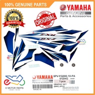 RXZ STRIPE RXZ STICKER RXZ GRAPHIC 5PV3 BLUE BMC SKALA BODY STICKER DECAL [100% ORIGINAL YAMAHA] - 5
