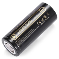 LiitoKala Original Rechargeable Battery 26650 Li-ion 3.7V 5000mAh For LED Flashlight with charger
