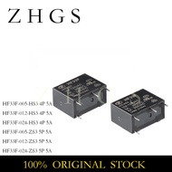 5PCS HF33F-005-HS3 HF33F-012-HS3 HF33F DIP 005 012 024 HS3 ZS3 5A 5V 12V 24V 4PIN 5PIN Power RELAY
