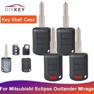 DIYKEY Uncut Blade Remote Head Key Shell Housing Fob 2 / 3 / 4 Buttons For Mitsubishi Eclipse Outlander Mirage Lancer OU