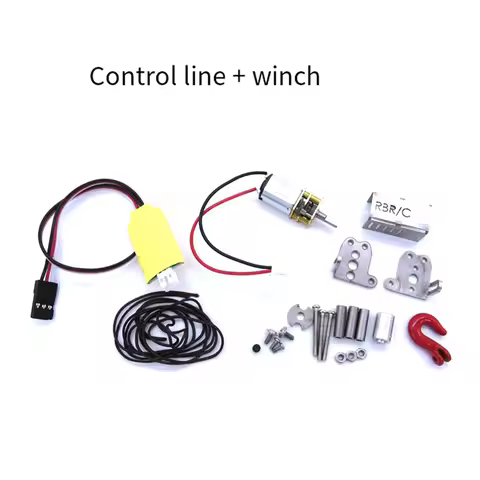 N03R-Metal RC Automatic Winch With Control Cable For WPL C14 C24 C34 MN D90 MN99S 1/12 1/14 1/16 RC 