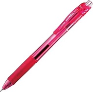 Pentel EnerGel X BLN105P-A Gel Ink Ballpoint Pen, 0.02 inches (0.5 mm), Pink Base, Black