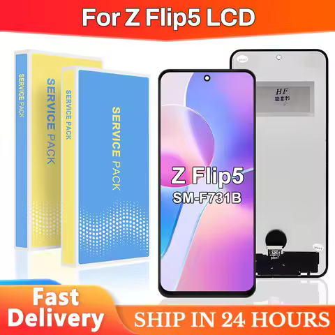 Flip5 Screen For Samsung Z Flip 5 SM-F731B/DS LCD Display Touch Screen Digitizer Assembly Replacemen