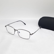 UNISEX Lightweight Iron Square Frame Glasses Free Normal/ Minus/Cylinder 6659