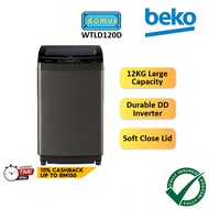 Beko Washing Machine Inverter 12KG Direct Drive Top Load Washer Mesin Basuh Auto Murah 洗衣机 洗衣機 WTLD120D