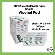 KOREA Alcohol Swab Pads 100pcs Alcohol Pad / Disposable alcohol swab / 100 sheets / Alcohol swab for