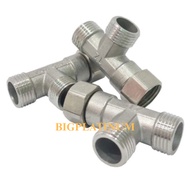 T-knee nipple - T-CONNECTION T-Shower Closet Tee Shower Faucet Connection 1/2inch