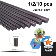 KTZdailyToolsMix 500mm Solids Fiberglass Rods for Kites – Insulated, Available in 0.8mm to 8mm Diame