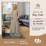 NIBRAS GAMIS WANITA BALANCE VANILLA / GAMIS SARIMBIT NIBRAS BALANCE