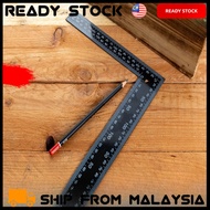 Right 90° Measuring Tool L Shape High Quality Solid Corner Durable Black Steel L-Square Angle Ruler