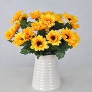 2pcs Sunflower Artificial Flowers Living Room Decorations Cloth Fake Flowers