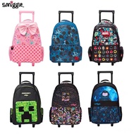 Smiggle กระเป๋าเป้สะพายหลัง พร้อมล้อเลื่อน