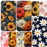 Case For Vivo V5 V5S V7 PLUS + V11i  V11 Pro Phone Back Cover Soft Black Tpu warm flowers