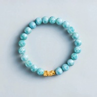 HOSEIKI 0.5g Solid Gold Larimar bracelet