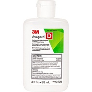 3M Avagard D Instant Hand Sanitizer with Moisturizers (61% w/w ethyl alcohol) 9221, 3 oz. each