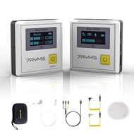 7ryms iray DW20 Hệ thống micro dây chuyền không dây 2.4G dual-channel nhỏ gọn LAV mic với màn hình L