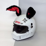 Motorcycle Helmet Accessories Motorcycle Helmet Decoration Cute Rabbit Ears Halloween Devil Rabbit A