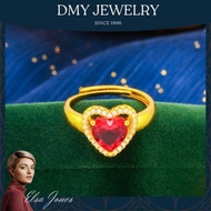 dmy jewelry cincin emas asli 24 karat 5 gram ada surat cincin potong h
