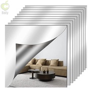 ROLY 1pc Acrylic Mirror Sheet, 1.6mm Thick Self Adhesive Non Glass Mirror Stickers,  Shatterproof Si