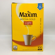 Maxim Coffee Mocha Gold 1 กล่อง 100 ซอง กาแฟส่งตรงจากเกาหลี กาแฟแม๊กซิม กาแฟเกาหลี