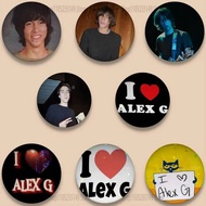 Alex G Album Pins 58mm Cute Cartoon Badge Handmade Brooches for Backpack Accessories Jewelry Gifts