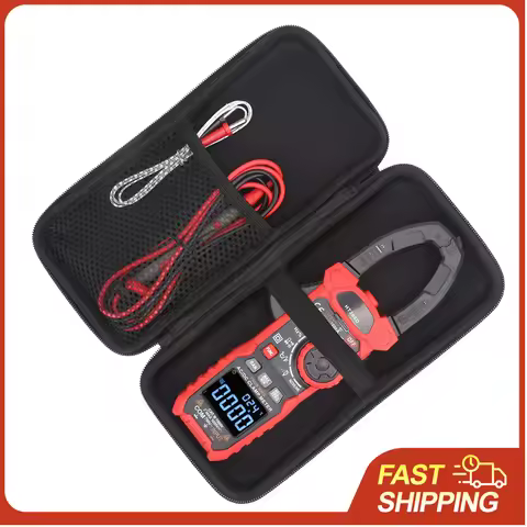 HT208D Digital Clamp Meter 6000 Counts AC/DC Voltage Current Tester NCV VFD True RMS for HVAC Motor 