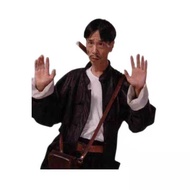 Wig Men Short Hair Middle Point Bangs Short Straight Hair Daily Hair Set Performance Traitor Wig Rep