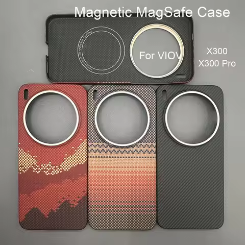 Magnetic Case for vivo X300 / vivo X300 Pro / vivo X300 Ultra Kevlar Aramid Carbon Fiber Case Thin L