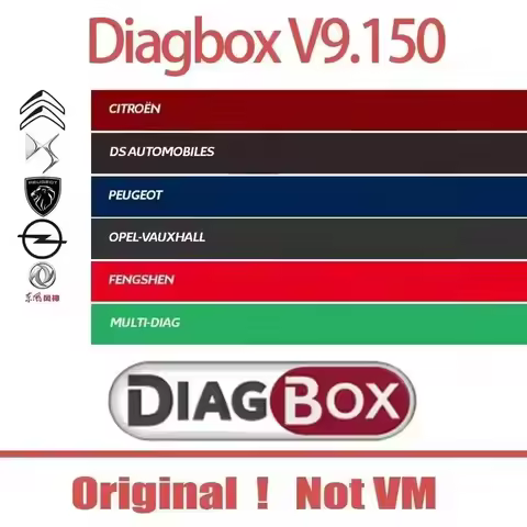 2024 Diagbox V9.150 with crack diagnostic software work with PP2000 programming tool 1995-2022 le-xi