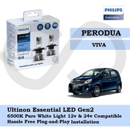 Philips New Ultinon Essential LED Bulb Gen2 6500K H4 Set for Perodua VIVA