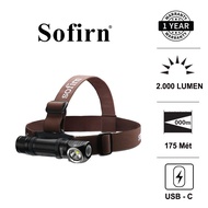 Đèn pin đội đầu SOFIRN HS40 sáng 2000 lumen xa 175M LED SST40 sạc USB-C pin sạc 18650 3000mAh (KÈM T