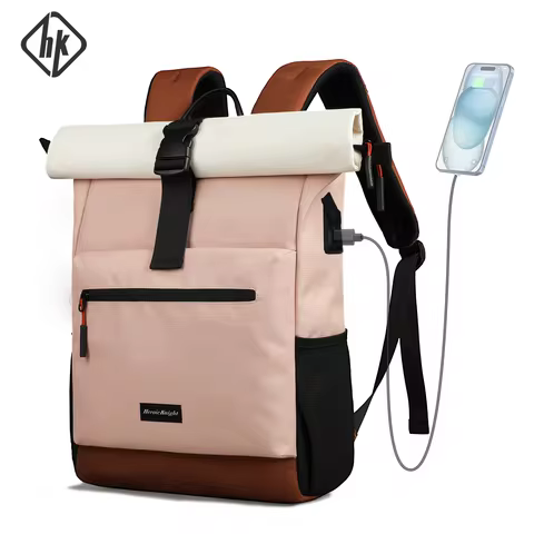HK Multifunction Backpack for Women 15.6 inch Laptop Notebook Backpack Expandable School Bag Large C