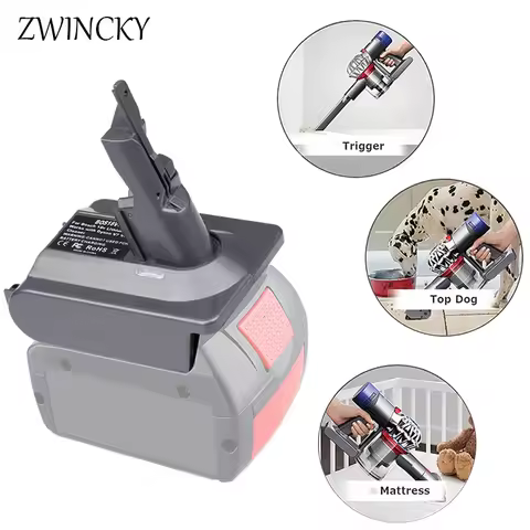 Battery Adapter for Bosch 18V Li-ion Battery BAT618G BAT609 Convert To for Dyson V6 V7 V8 Battery fo