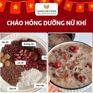 Qi CHAU AN FOOD Women's Pink Porridge, Ngu Hong Thang Helps Warm People, Beautify Skin, Nourish Beau