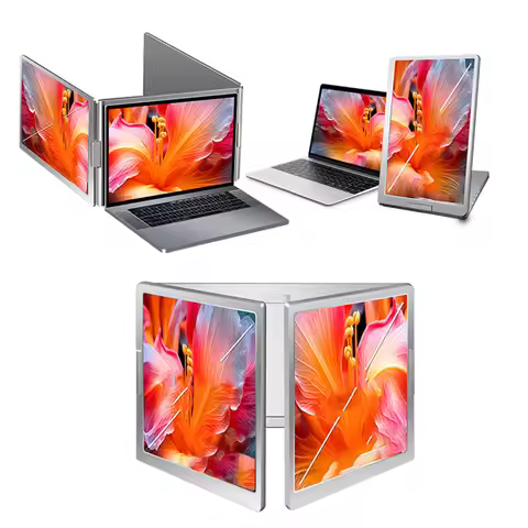 Portable Laptop Screen Extender Dual-Screen Monitors 15.6-inch Display Adjustable Screen Extender fo