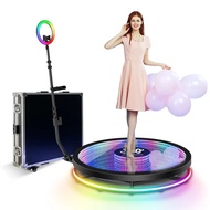 CM Rotating Glass 360 Camera Photo Booth Spin Auto 360 Video Booth 1