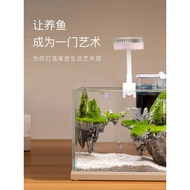 Tangki Ikan Kecil Nepal Sky City Akuarium Ikan Emas Meja Pejabat Tangki Ikan Hiasan Rumah Hiasan Lan