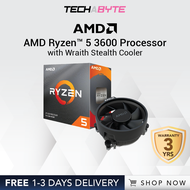 AMD RYZEN 5 3600 with Wraith Stealth Cooler