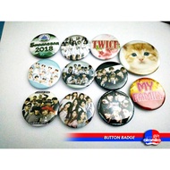 Custom Print Button Badge (3 saiz pilihan) no minimum order