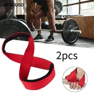 [AFXGUSD] 2 Pack Weight Lifting Straps Figure 8 Design for Gym Strength Training