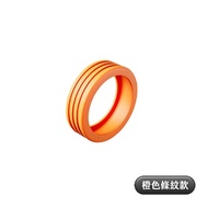 【FJ】行李箱輪子靜音保護套SL1(條紋款8入組)/ 橙色