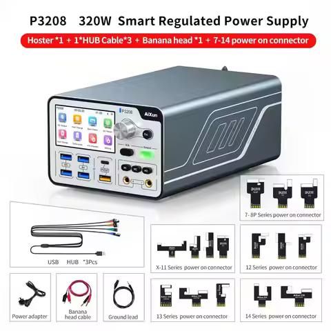AIXUN P3208 Smart Regulated Power Supply 320W/sUPPORT 6G-14PM Battery protools/One Key Botting/elect