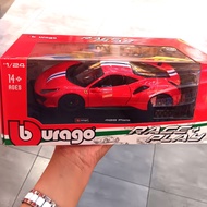 DIECAST BBURAGO FERRARI 488 PISTA 1:24