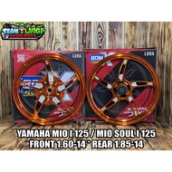 BOM X LUNA CNC MAGS 14s 5 SPOKES YAMAHA MIO I 125 / MIO SOUL I 125 (100% THAILAND MADE)